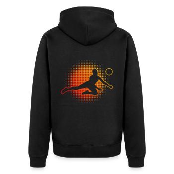 Volleyball Volley Volleyball Players Women - Unisex Premium Organic Zip Hoodie - black - Back - Nico (187cm)
