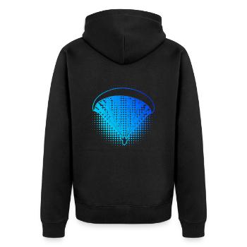 Paragliding Men Paragliding Paragliding Paragliders - Unisex Premium Organic Zip Hoodie - black - Back - Nico (187cm)