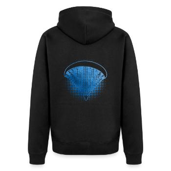Paragliding Men's Paragliding Paraglider - Unisex Premium Organic Zip Hoodie - black - Back - Nico (187cm)