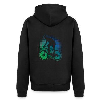 Femmes VTT Cycliste VTT VTT - Veste à capuche bio Premium Unisexe - noir - Dos - Nico (187cm)
