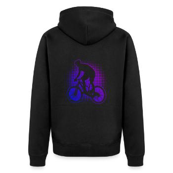 Cyclisme VTT VTT Femmes - Veste à capuche bio Premium Unisexe - noir - Dos - Nico (187cm)