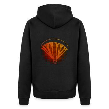 Paragliding Paragliding Men's Paragliding - Unisex Premium Organic Zip Hoodie - black - Back - Nico (187cm)