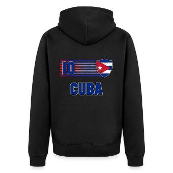 Équipe de Cuba de football - Veste à capuche bio Premium Unisexe - noir - Dos - Nico (187cm)