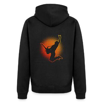 guitare acoustique guitare électrique guitare guitare jeux de guitare - Veste à capuche bio Premium Unisexe - noir - Dos - Nico (187cm)