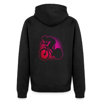 Vélo de route Cycliste de route Vélo de route Vélo de route - Veste à capuche bio Premium Unisexe - noir - Dos - Nico (187cm)