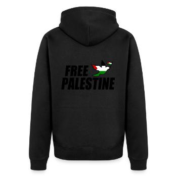 Free palestine - Veste à capuche bio Premium Unisexe - noir - Dos - Nico (187cm)