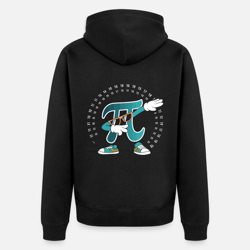 Pi - Veste à capuche bio Premium Unisexe - noir