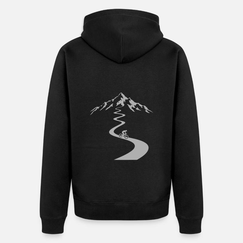 VTT Vélo Cyclisme - Veste à capuche bio Premium Unisexe - noir