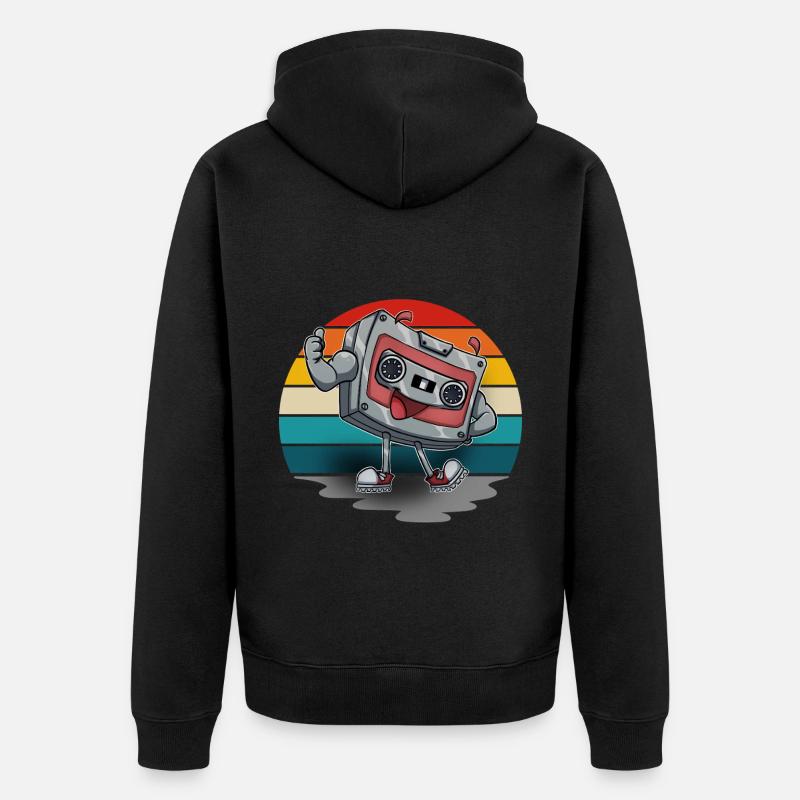 Cassette - Veste à capuche bio Premium Unisexe - noir