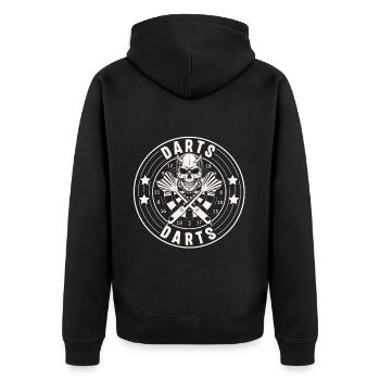 Fléchettes - Veste à capuche bio Premium Unisexe - noir - Dos - Nico (187cm)
