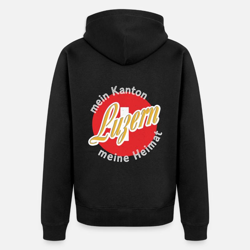 Cadeau My Home Lucerne - Veste à capuche bio Premium Unisexe - noir