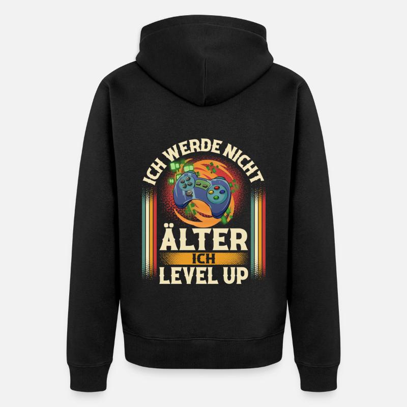 Gaming - Unisex Premium Bio Zip Hoodie - Schwarz