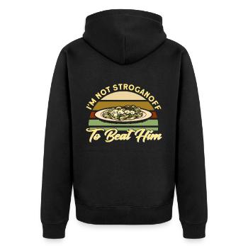 Noodles Noodle Lover Lasagne Spaghetti Cadeau - Veste à capuche bio Premium Unisexe - noir - Dos - Nico (187cm)