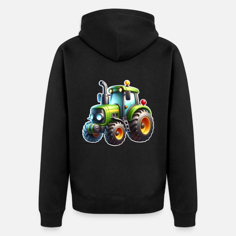 Tracteur - Veste à capuche bio Premium Unisexe - noir