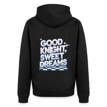 bon chevalier sweet dreams motif d’échecs pour - Veste à capuche bio Premium Unisexe - noir - Dos - Nico (187cm)