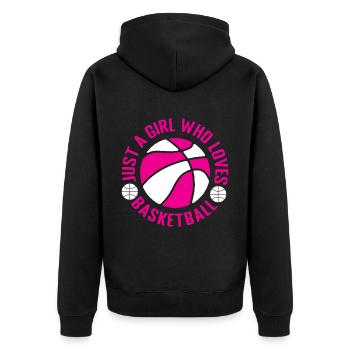 Basket-ball panier de basket-ball panier lancer des joueurs de basket-ball - Veste à capuche bio Premium Unisexe - noir - Dos - Nico (187cm)
