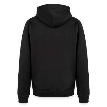 La légende de la pétanque dit la balle de pétanque avec Jack Bocci - Veste à capuche bio Premium Unisexe - noir - Dos - Nico (187cm)