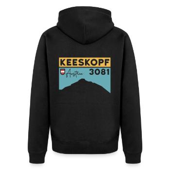 Keekopf Petzeck Schobergruppe Bergtour Hohe Tauern - Unisex Premium Bio Zip Hoodie - Schwarz - Hinten - Nico (187cm)