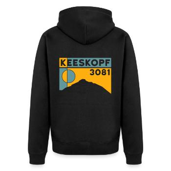 Keekopf Petzeck Schobergruppe Bergtour Hohe Tauern - Unisex Premium Bio Zip Hoodie - Schwarz - Hinten - Nico (187cm)