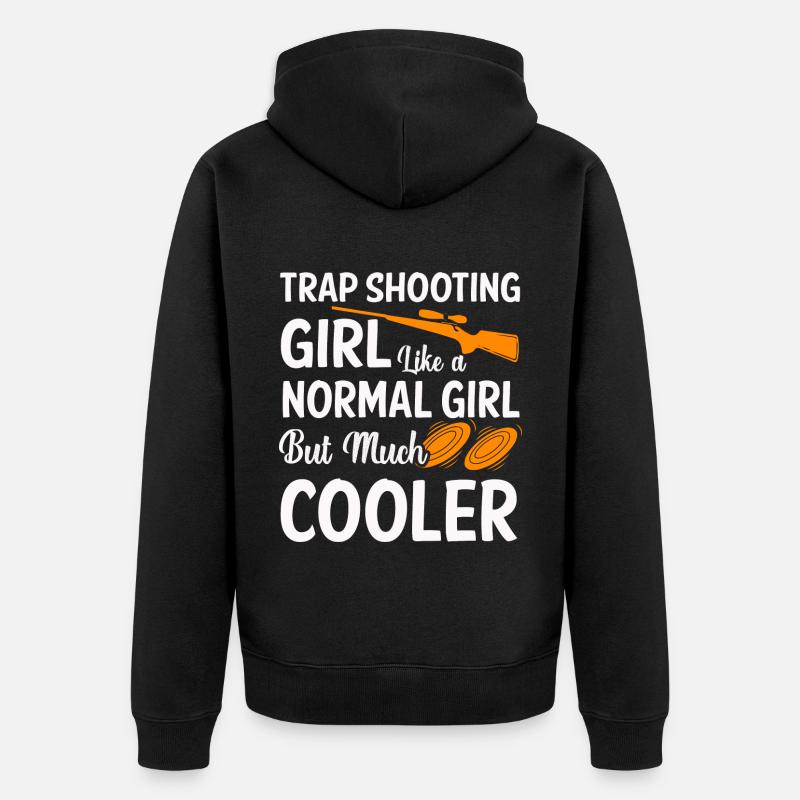 Fallenschießen - Unisex Premium Bio Zip Hoodie - Schwarz
