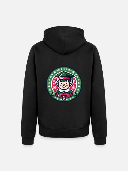 Elf School - Unisex Premium Organic Zip Hoodie - black