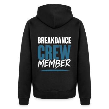 Équipe de breakdance - Veste à capuche bio Premium Unisexe - noir - Dos - Nico (187cm)