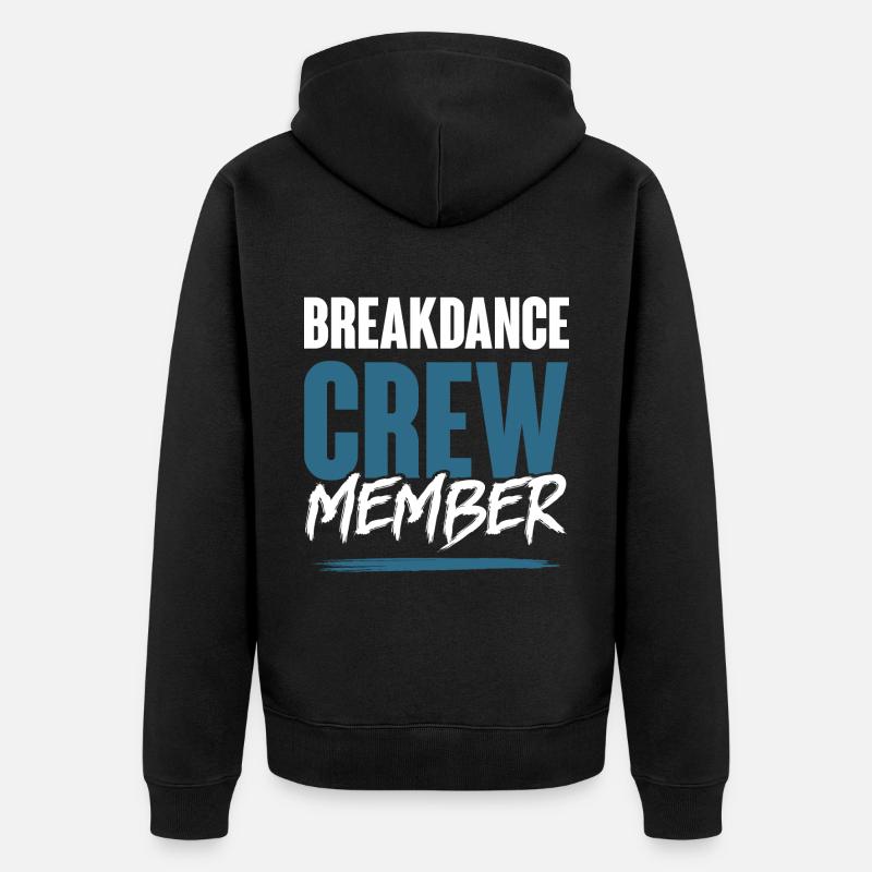 Breakdance Crew - Unisex Premium Bio Zip Hoodie - Schwarz