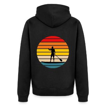 Standup Paddle 4 - Veste à capuche bio Premium Unisexe - noir - Dos - Nico (187cm)