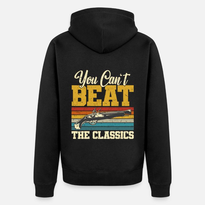 Muzzle Loader - Unisex Premium Bio Zip Hoodie - Schwarz