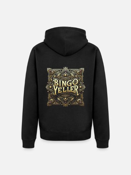 Bingo Yeller 5 - Unisex Premium Organic Zip Hoodie - black