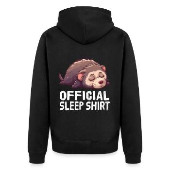 Chemise de nuit officielle Mole - Veste à capuche bio Premium Unisexe - noir - Dos - Nico (187cm)