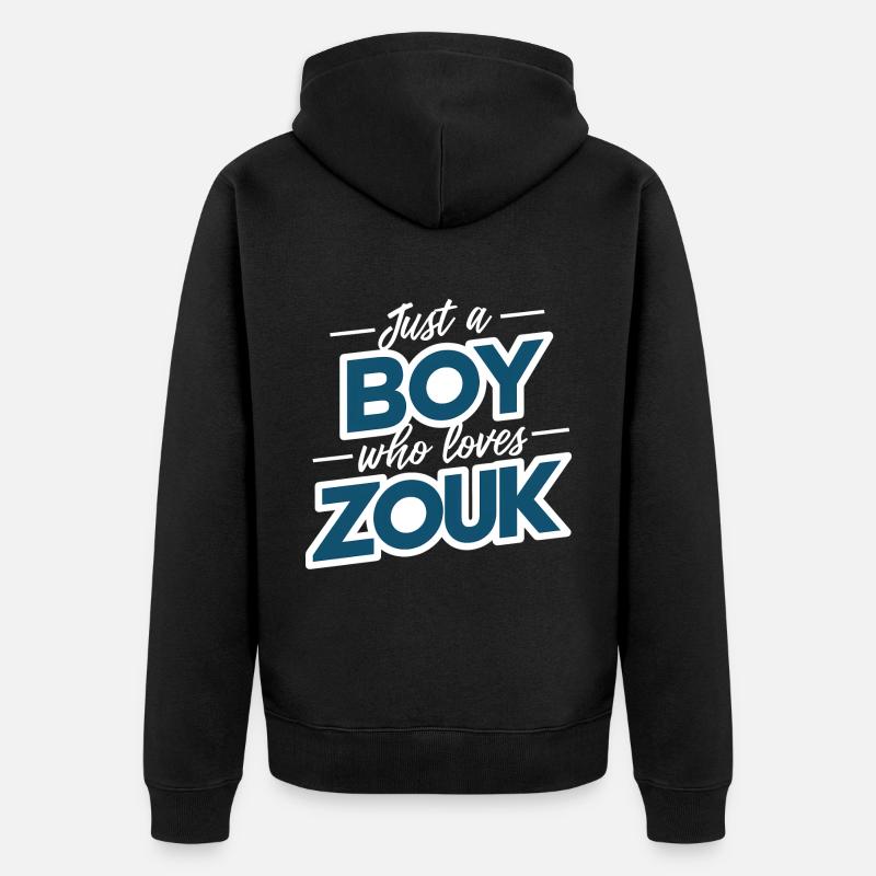 Zouk-Tanz-Geschenk - Unisex Premium Bio Zip Hoodie - Schwarz
