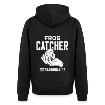 Frog catcher, extraordinary master of the - Unisex Premium Organic Zip Hoodie - black - Back - Nico (187cm)