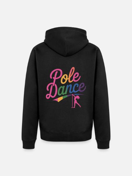 Pole Dance Pole Tänzerin Stangentanz - Unisex Premium Bio Zip Hoodie - Schwarz