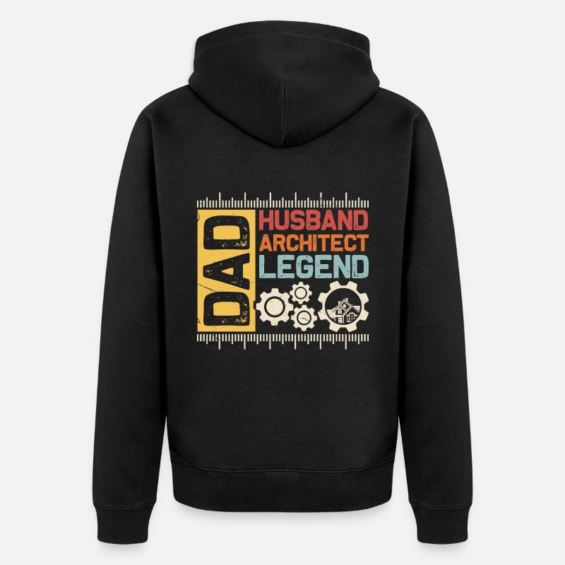 Architecte - Veste à capuche bio Premium Unisexe - noir