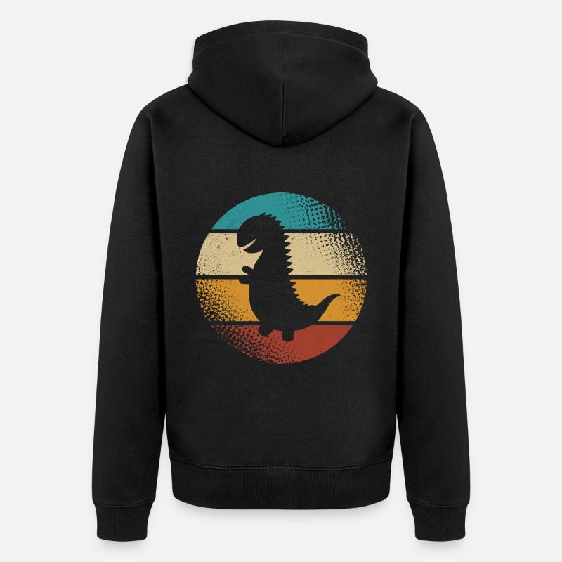 T-Rex - Veste à capuche bio Premium Unisexe - noir