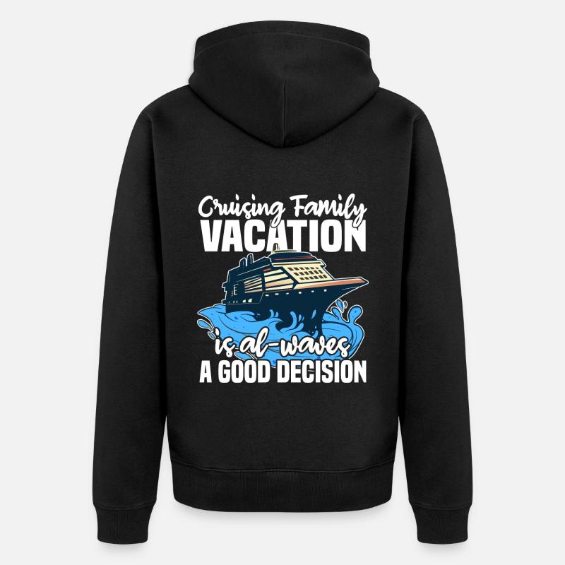 Vacances en croisière - Veste à capuche bio Premium Unisexe - noir
