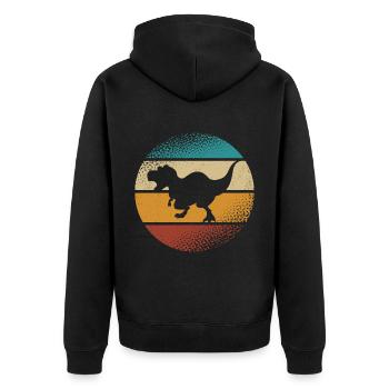 T-Rex - Veste à capuche bio Premium Unisexe - noir - Dos - Nico (187cm)