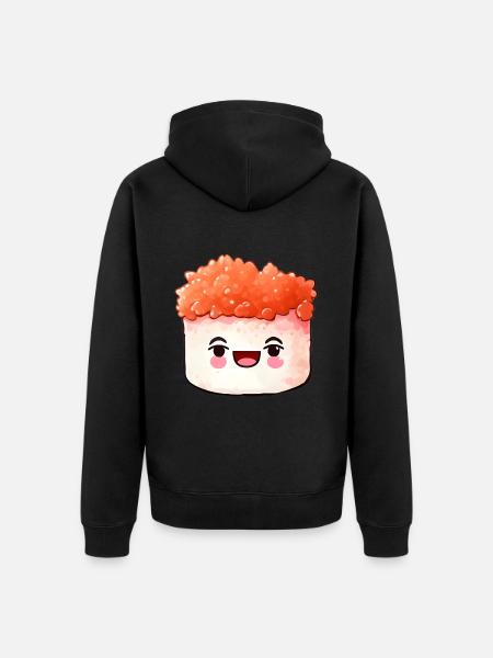 Sushi - Unisex Premium Organic Zip Hoodie - black