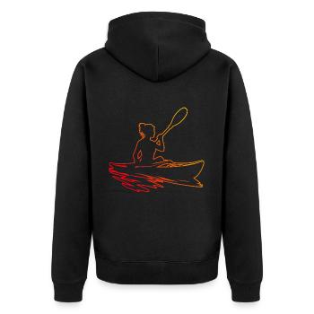 Canoë Kayak Femme Homme Kayak Kayak Kayak - Veste à capuche bio Premium Unisexe - noir - Dos - Nico (187cm)