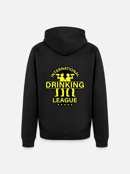 International Drinking Saying - Unisex Premium Organic Zip Hoodie - black