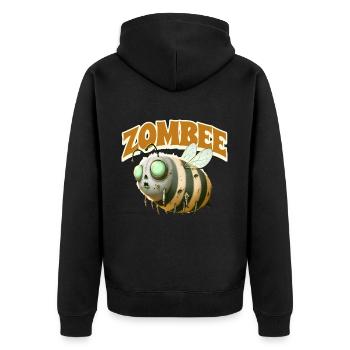 Abeille zombie Zombee - Veste à capuche bio Premium Unisexe - noir - Dos - Nico (187cm)