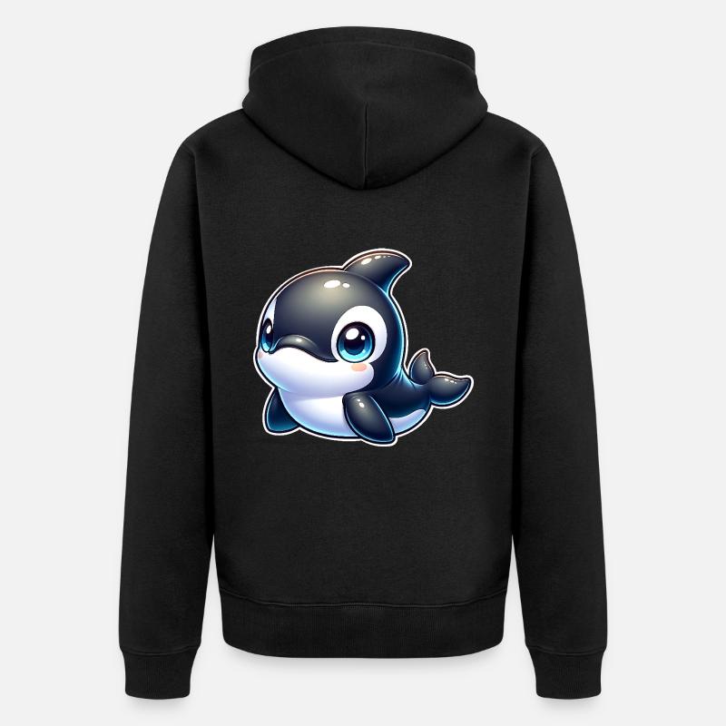 Orque - Veste à capuche bio Premium Unisexe - noir