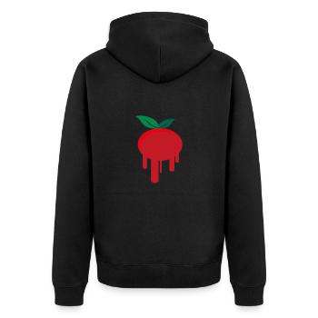 tomate - Veste à capuche bio Premium Unisexe - noir - Dos - Nico (187cm)
