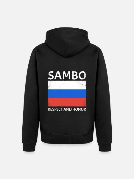 Wrestling Sambo - Unisex Premium Organic Zip Hoodie - black