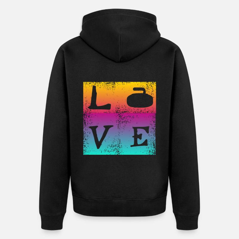 Cher curling - Veste à capuche bio Premium Unisexe - noir