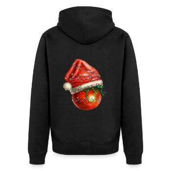 Tomate de Noël - Veste à capuche bio Premium Unisexe - noir - Dos - Nico (187cm)