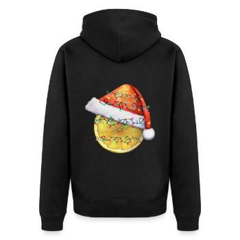Citron de Noël - Veste à capuche bio Premium Unisexe - noir - Dos - Nico (187cm)