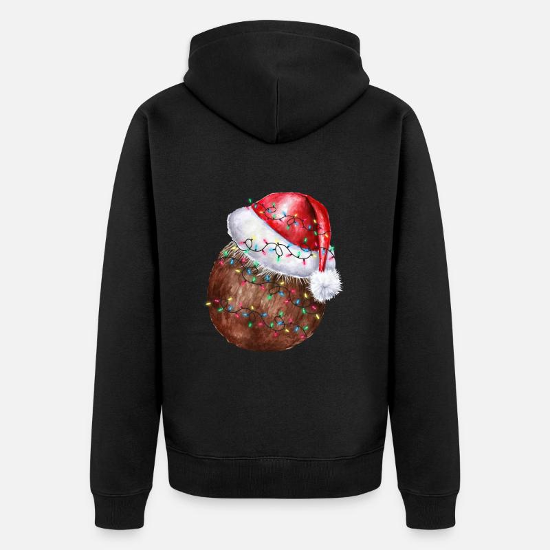 Noix de Noël Noix de - Veste à capuche bio Premium Unisexe - noir