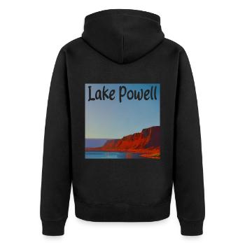 Lake Powell - Natural Beauty - Unisex Premium Organic Zip Hoodie - black - Back - Nico (187cm)